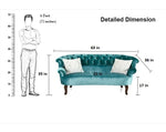 Load image into Gallery viewer, Detec™ Amara Loveseat - Blue Color
