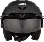 गैलरी व्यूवर में इमेज लोड करें, Detec™ Open Face Helmet with Peak (Dull Black, M)
