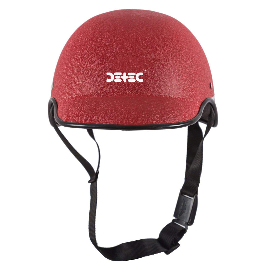 Safety Helmet with Quick Release Strap for Men & Women (Red, Free Size)