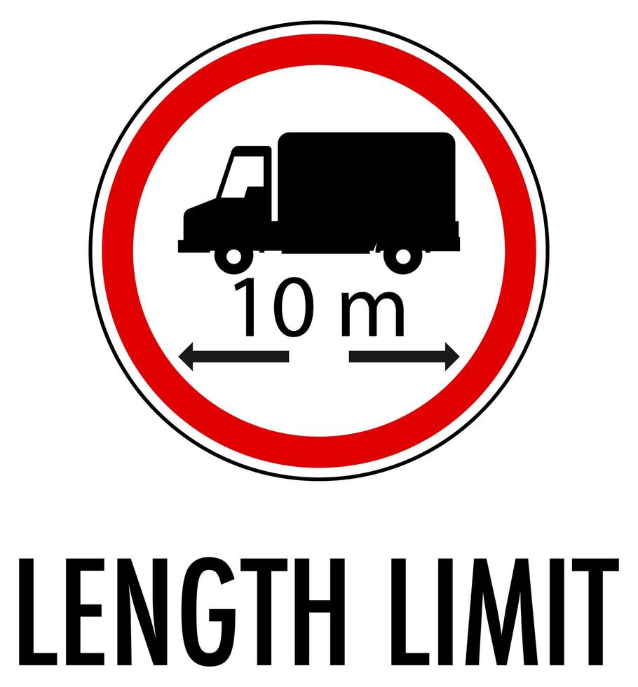 Detec™ Length Limit Sign Board
