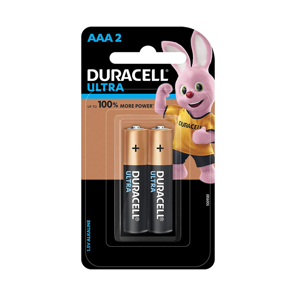 ड्यूरासेल अल्ट्रा अल्कलाइन एएए बैटरी, 2 पीस प्रति पैक (5 का पैक) - कुल 10 सेल