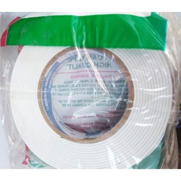 Detec™ Double Sided Tape 1 Inch Foam Big(Pack of 10)