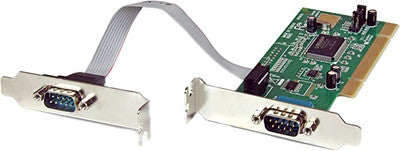 StarTech.com 2 Port PCI Low Profile RS232 Serial Adapter Card with 16550 UART Serial Adapter