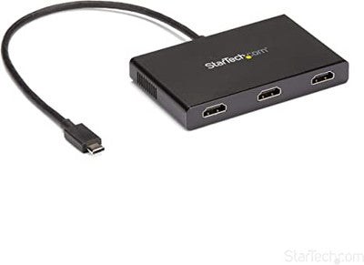 StarTech.com 3-Port Multi Monitor Adapter - USB-C to 3x HDMI Video Splitter