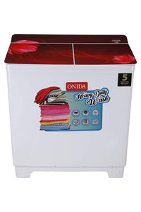 ओनिडा 8.5 किलोग्राम सेमी-ऑटोमैटिक टॉप लोडिंग वॉशिंग मशीन (S85GCM, सफेद)