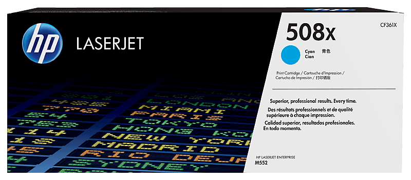 HP 508X Cyan Contract LaserJet Toner Cartridge