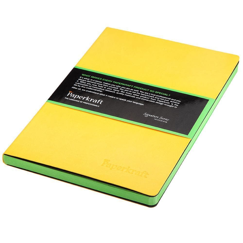 Paperkraft Signature Series Notebook - 160 pages, 80 GSM, Green pages, 210mm x 145 mm