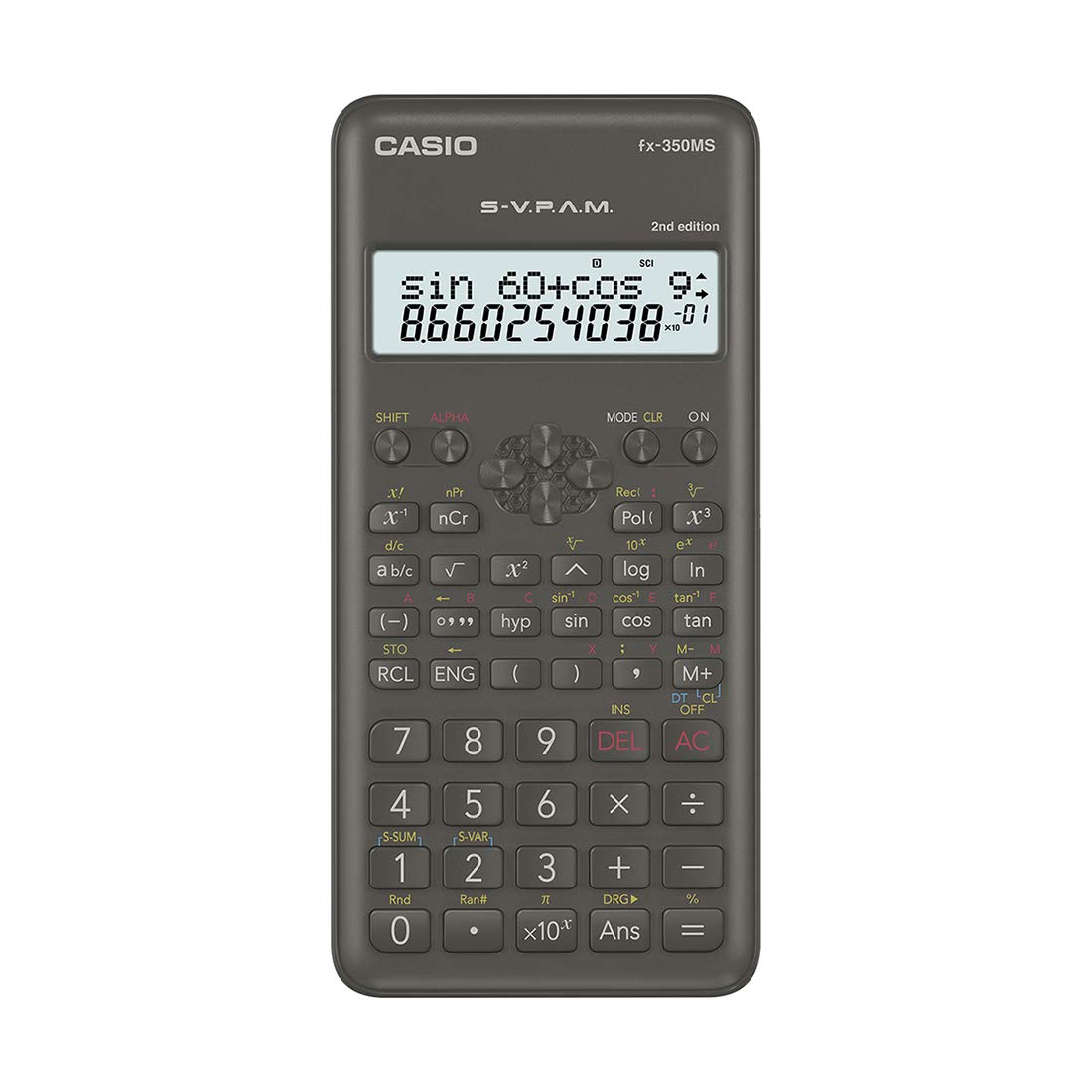 Casio FX 350MS 2nd Gen Non Programmable Scientific Calculator Pack of 2