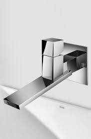 Queo  Wall mounted single lever basin mixer for concealed installation