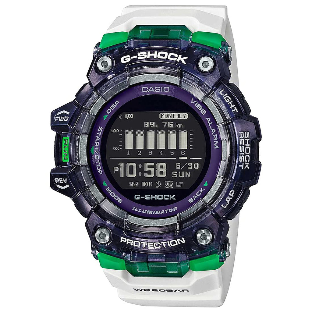 Casio G Shock Digital White Dial Men's Watch GBD 100SM 1A7DR