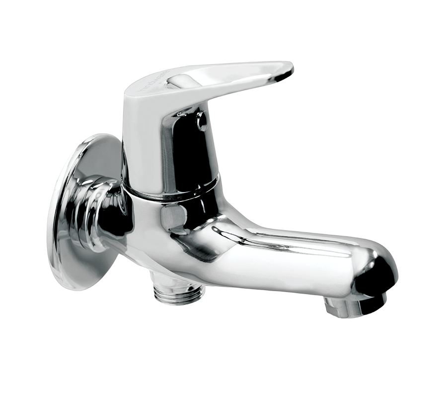 Hindware Skipper Bib Cock 2 In 1 With Wall Flange - F210004