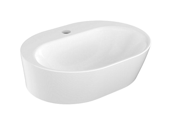 Kohler Span Round Table Top Round Wash Basin in White K-25318IN-0