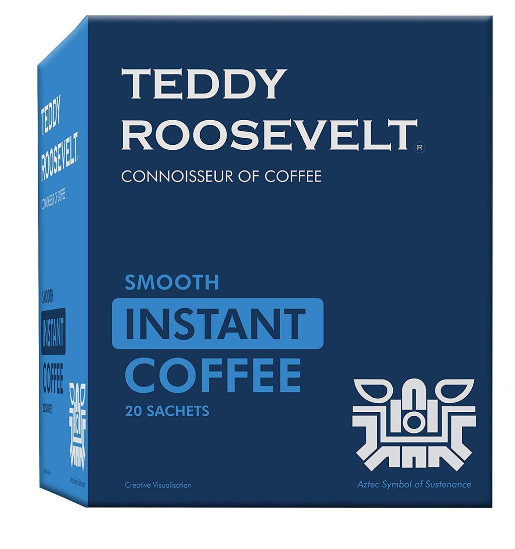 Teddy Roosevelt Smooth Instant Coffee 20 Sachets - 50g