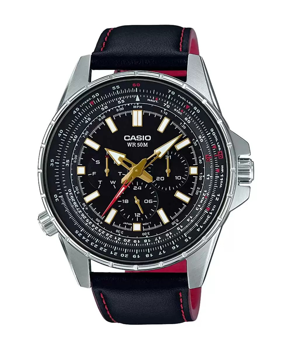 Casio Enticer Men Analog Red Dial Men's Watch MTP SW320L 1AVDF A1334 FB