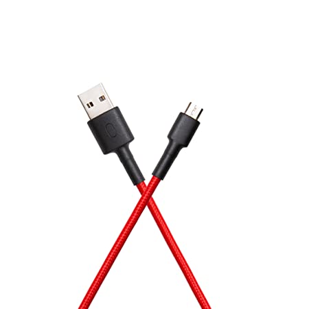 Open Box Unused Mi Micro USB Cable for Smartphone Red Pack of 2
