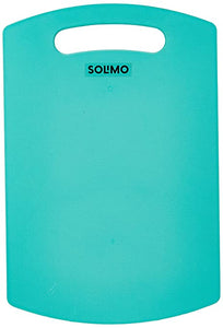 अमेज़ॅन ब्रांड सोलिमो प्लास्टिक कटिंग चॉपिंग बोर्ड नीला 2 का पैक