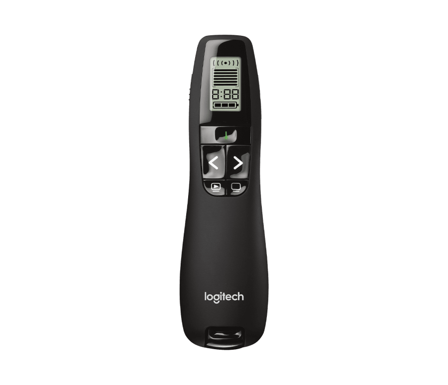 Logitech R800 Laser Presentation Remote With LCD display for time tracking