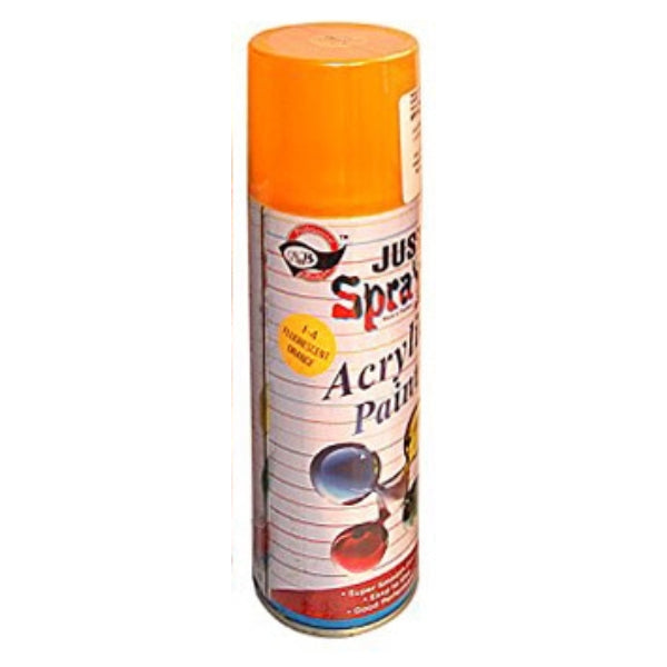 Detec™ Just Spray Acylic Spray Paint- Fluorescent Orange