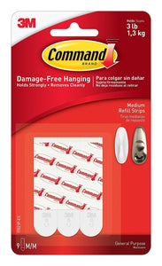 Detec™ 3M  Command Medium Refill Strip, Jumbo Pack Pack of 30