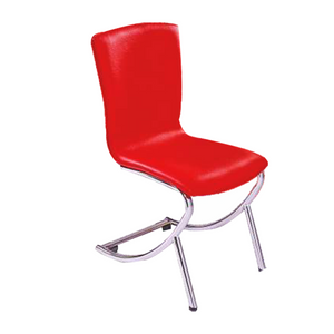 Detec™ Bar/Visitor chair new design cushion ply without arms crome frame in Red Color 