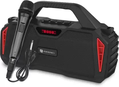 Portronics Chime 20 W Bluetooth Party Speaker Red Stereo Channel