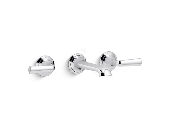 Kohler Wall Mount Sink Faucet Lever Handles Script by Kallista P25011-LV-CP