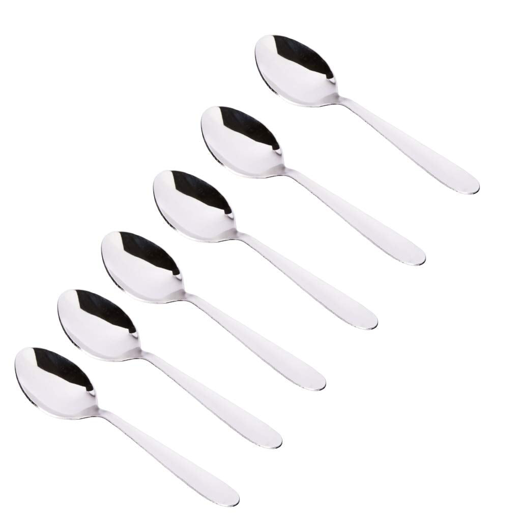 Sjeware Stainless Steel Tea Spoon for Home Kitchen Set of 6 Pcs
