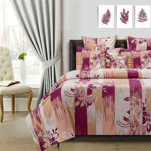 Detec™ Printed Veda Cotton Bed Sheet - 90 X 108 Inches