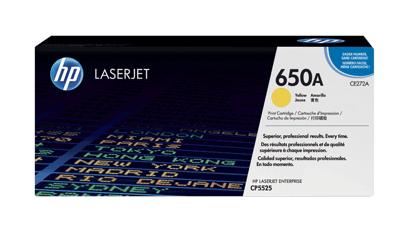 HP 650A Yellow Original LaserJet Toner Cartridge
