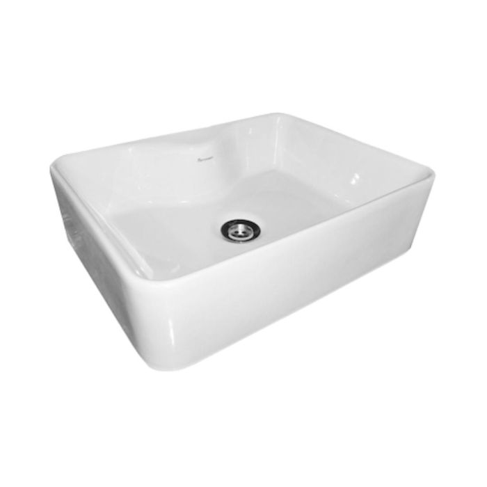 Parryware Table Top Rectangle Shaped White Basin Area Zest Plus C0454