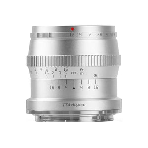 माइक्रो फोर थर्ड / एमएफटी / सिल्वर के लिए TTArtisan 50mm f/1.2 लेंस