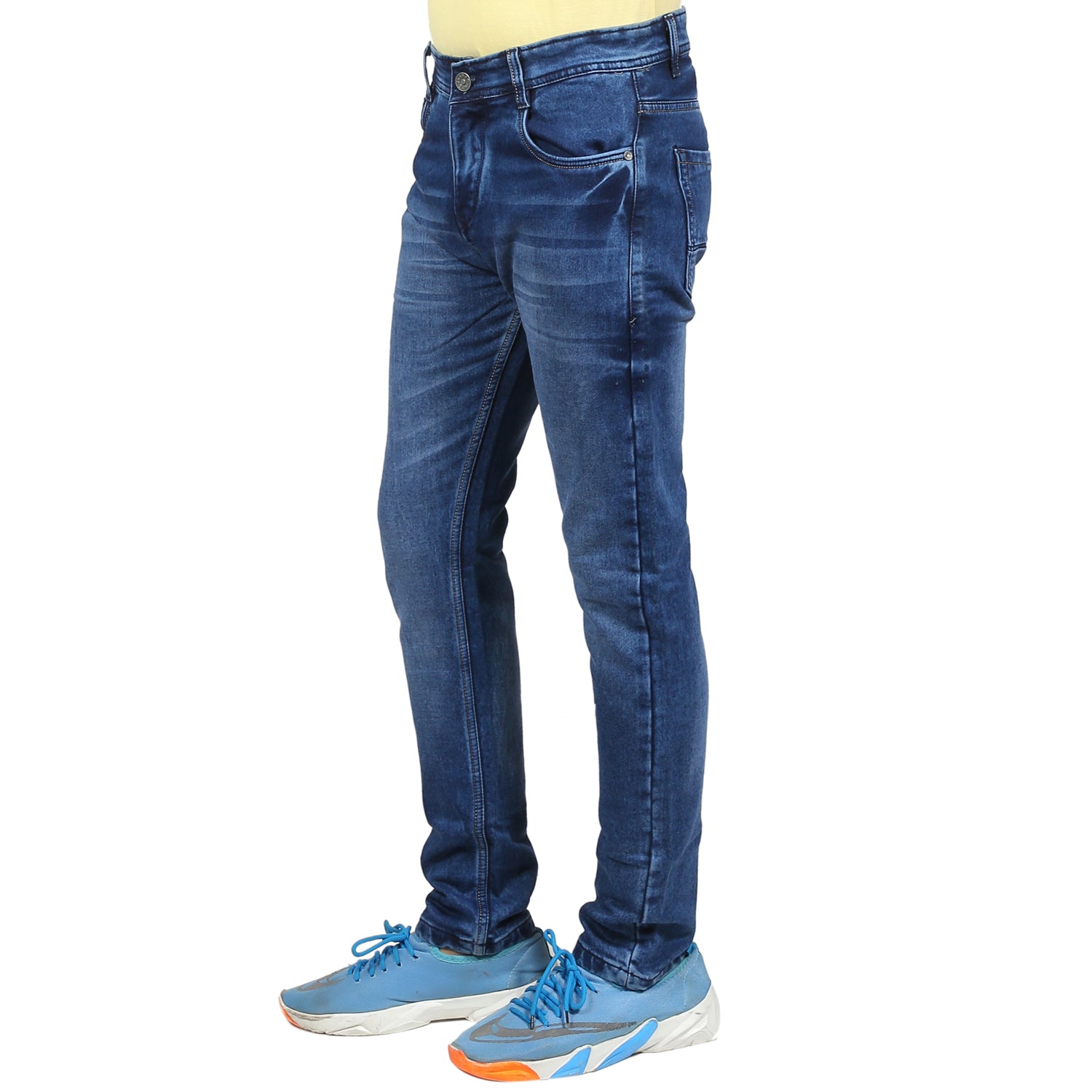Buy Dark Blue Ankle Fit Denim Jeans Online | Tistabene - Tistabene