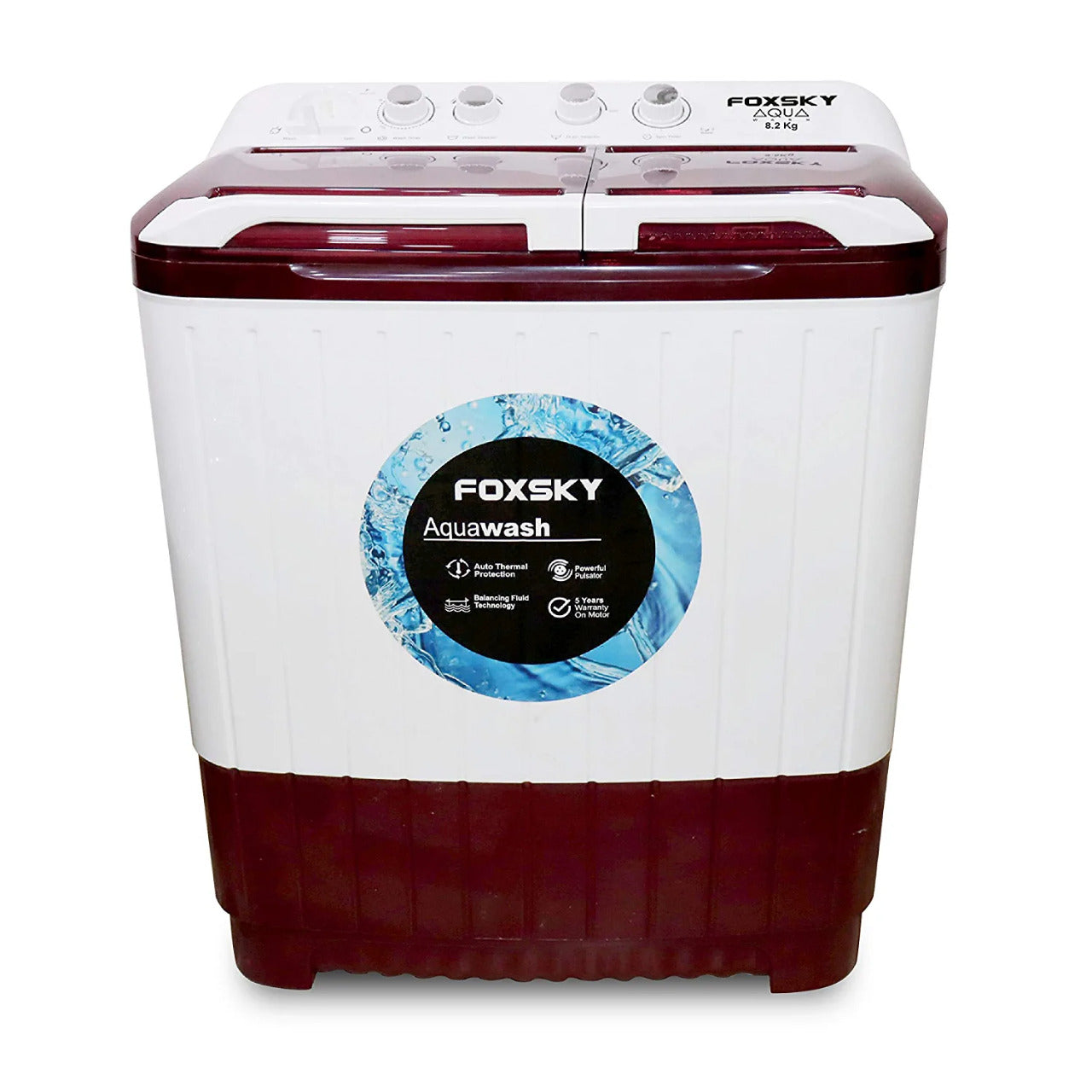 Foxsky 8.2 kg Semi Automatic Top Loading Washing Machine