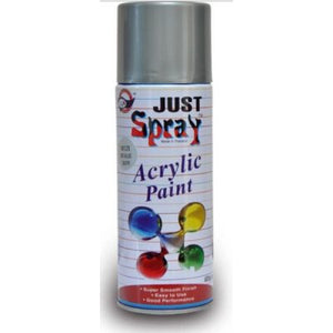 Detec™ Just Spray Acylic Spray Paint- Mettalic Silver
