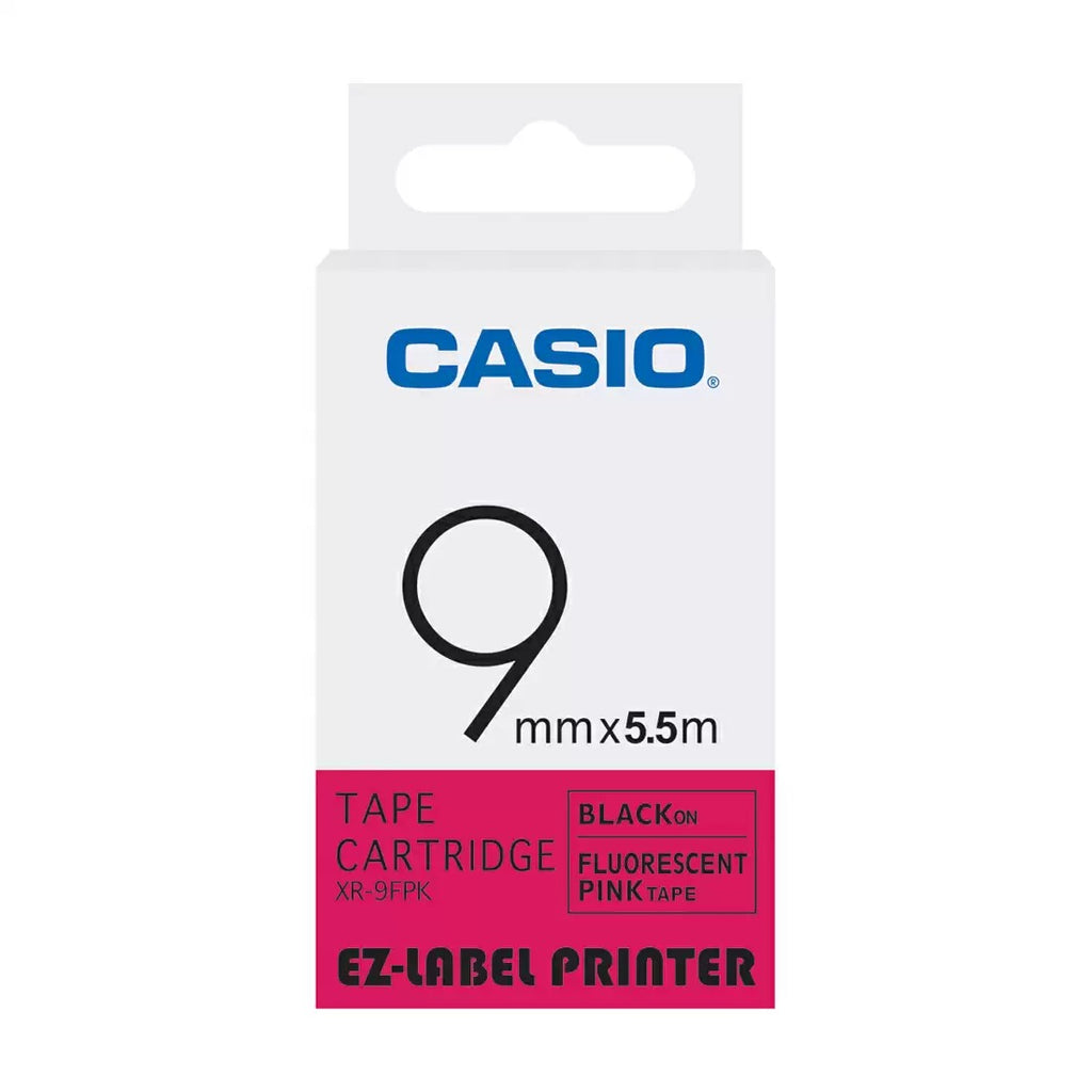 Casio XR 9FPK CG42 Fluorescent Tape for High Visual Impact