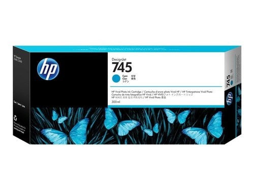 HP 745 300-ml Cyan Ink Cartridge