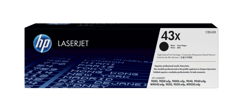 HP 43X Black High Yield Original LaserJet Toner Cartridge