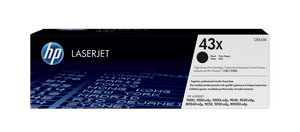 HP 43X ब्लैक हाई यील्ड ओरिजिनल लेजरजेट टोनर कार्ट्रिज
