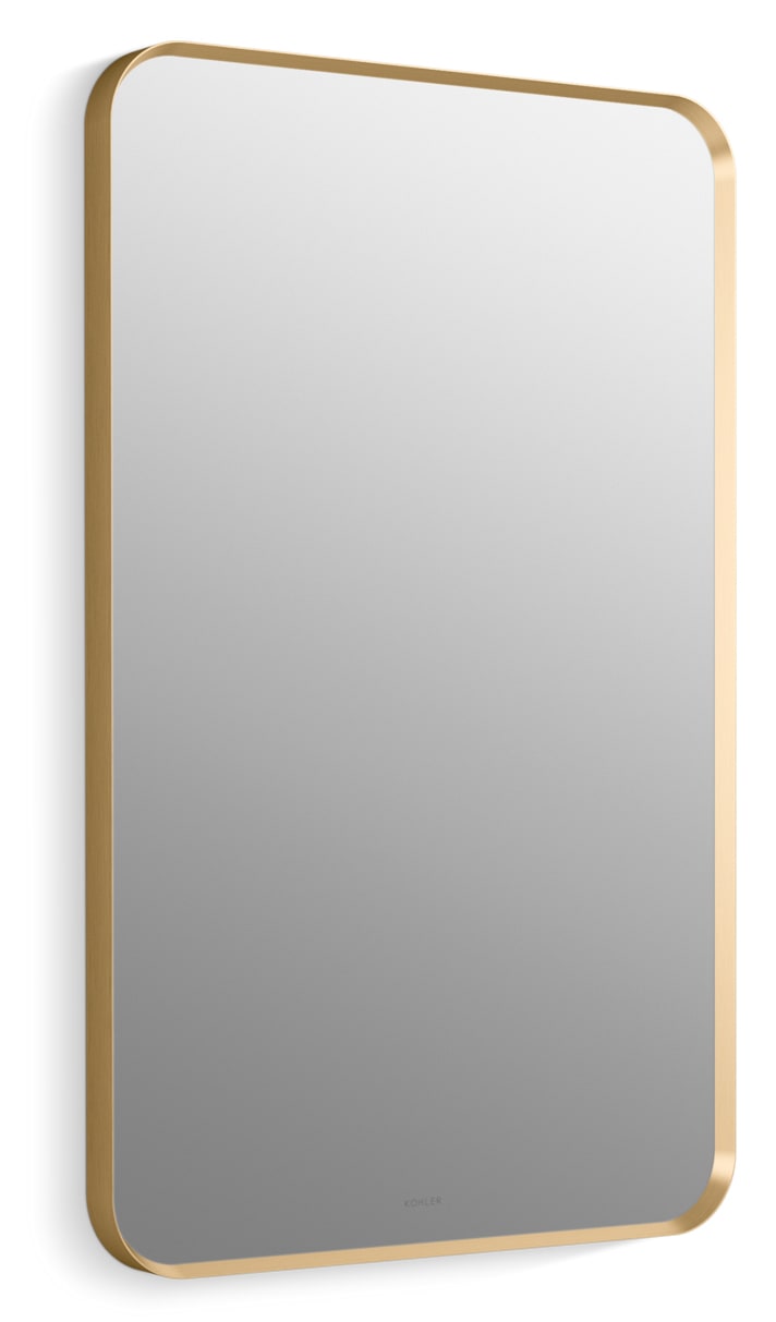 Kohler Essential Mirrors 560mm x 864mm rectangular mirror - brushed gold