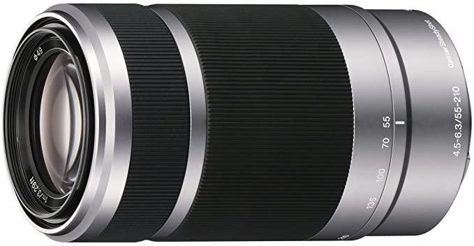 सोनी ई-माउंट कैमरों के लिए प्रयुक्त Sony E 55-210mm F4.5-6.3 OSS लेंस