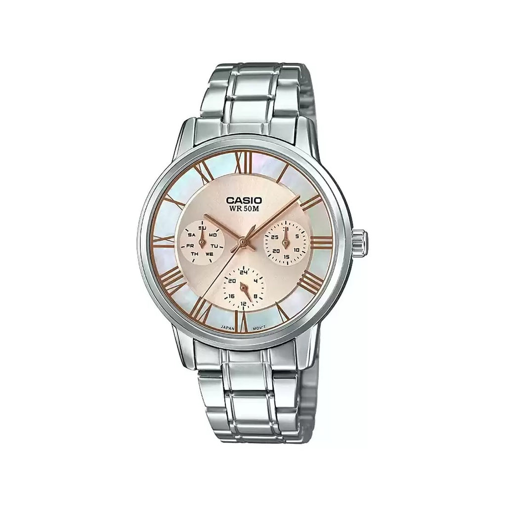 Casio Enticer Ladies LTP E315D 9AVDF A1246 Silver Analog Women's Watch