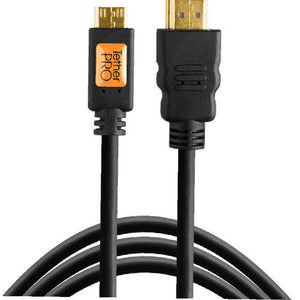 TetherPro Mini HDMI Male Type C to HDMI Male Type A Cable 15