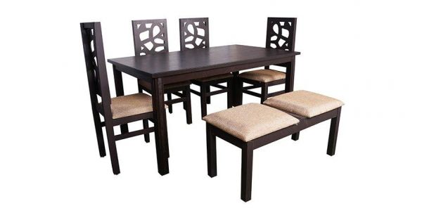 Detec™Antioch Solid Wooden Dining Table 6 Seater