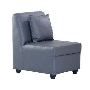 Detec™ Delta Leatherette 3+1+1 Grey Sofa
