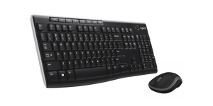 लॉजिटेक MK270R वायरलेस कीबोर्ड और माउस कॉम्बो (पूर्ण आकार वायरलेस कॉम्बो)
