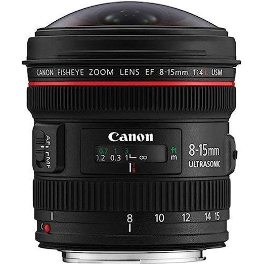 Used Canon EF8-15 mm f/4L Fisheye USM Lens Black 28-75