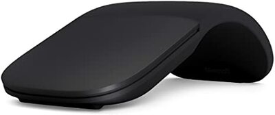 Microsoft Arc Mouse Black Sleek Ergonomic design Ultra slim