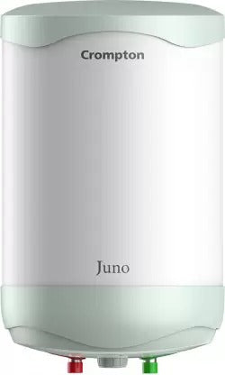 Open Box, Unused Crompton 15 L Storage Water Geyser Juno White Green