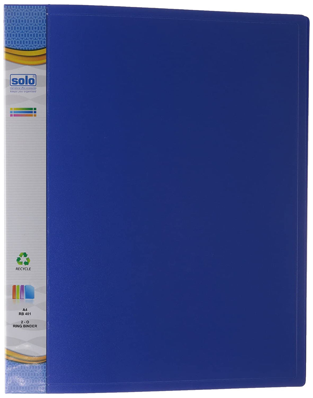 Solo RB401 Ring Binder-2-O-Ring A4 Blue Pack of 10