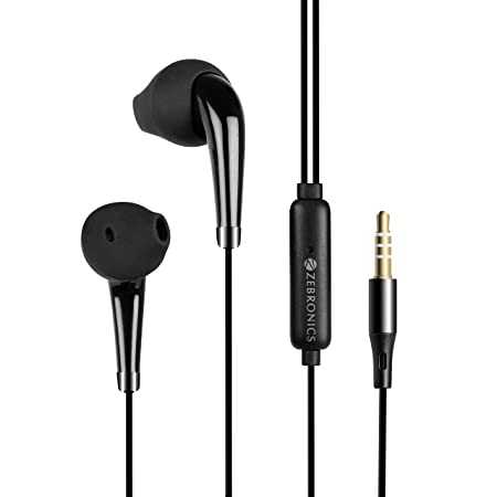 Open Box, Unused Zebronics Zeb-Calyx Wired in Ear Earphones with Mic Black Pack of 20